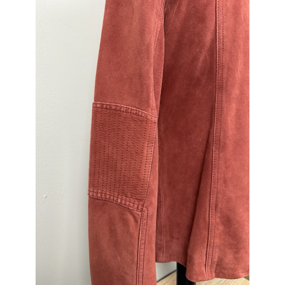 Vintage The Territory Ahead Red Suede Leather Jacket XS Boho Western Retro‎ Y2K - Picture 5 of 15